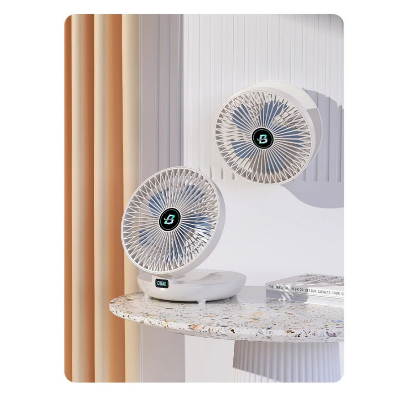 Ventilador dobrável de parede e mesa