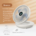 Ventilador dobrável de parede e mesa